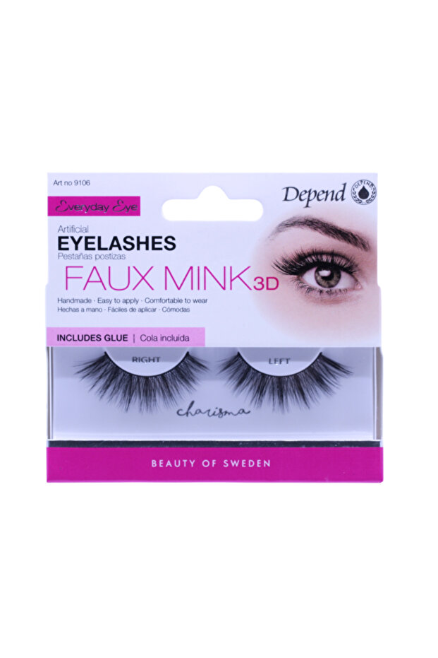 ARTIFICIAL EYELASHES +GLUE - CHARISMA - 1