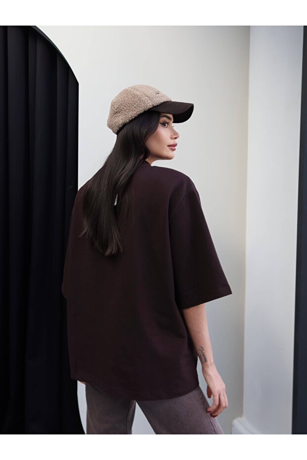 Vatkalı Oversize Tshirt - 5