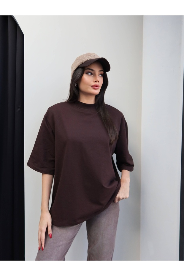 Vatkalı Oversize Tshirt - 1