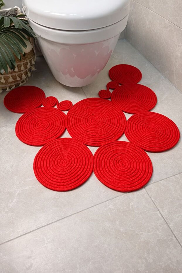 Sakura Jute, Straw, Doormat, Bathroom Mat, Toilet Seat Mat, Toilet Seat Mat, Double Sided