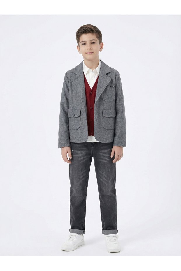 Boy's 4-Piece Top and Bottom Set 11-14 Years Old 14206