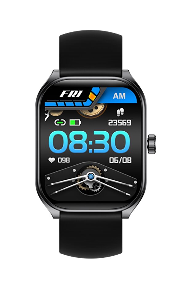 ساعة ذكية WT4 مقاس 51 مم باللون الأسود - 8