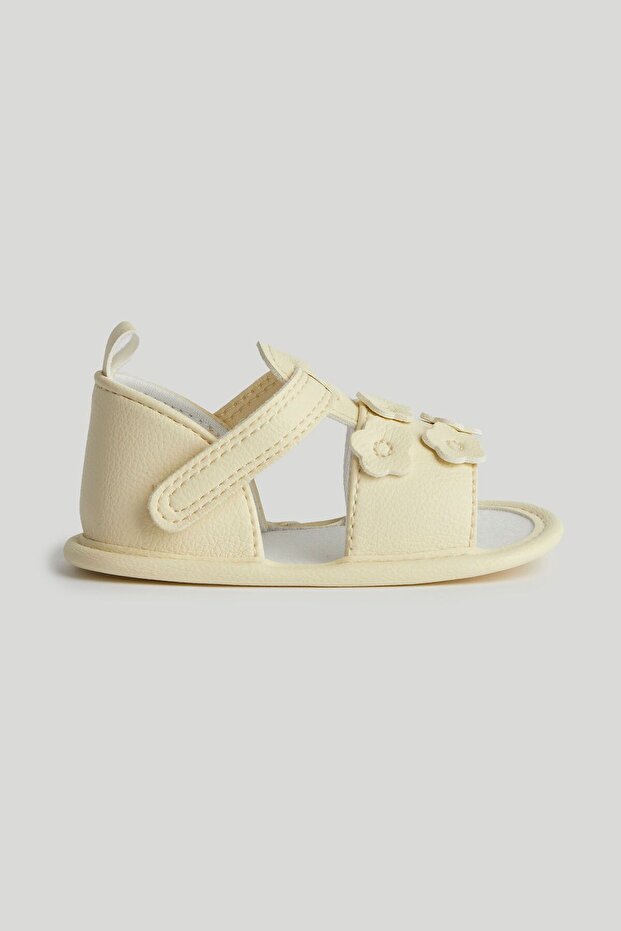 Yellow Flower Pram Sandals
