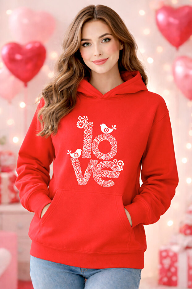 Special for Valentine's Day, Sweatshirt with Hooded Names, Valentine's Day