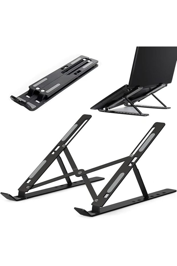 Portable Laptop Stand for Desk, 13-Angles Adjustable Foldable Laptop Riser ABS Ergonomic Notebook St