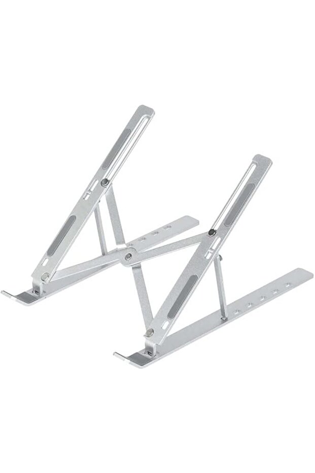 Portable Aluminum Laptop Stands for Desk - Foldable Height Adjustable Lightweight Desktop Holder - C