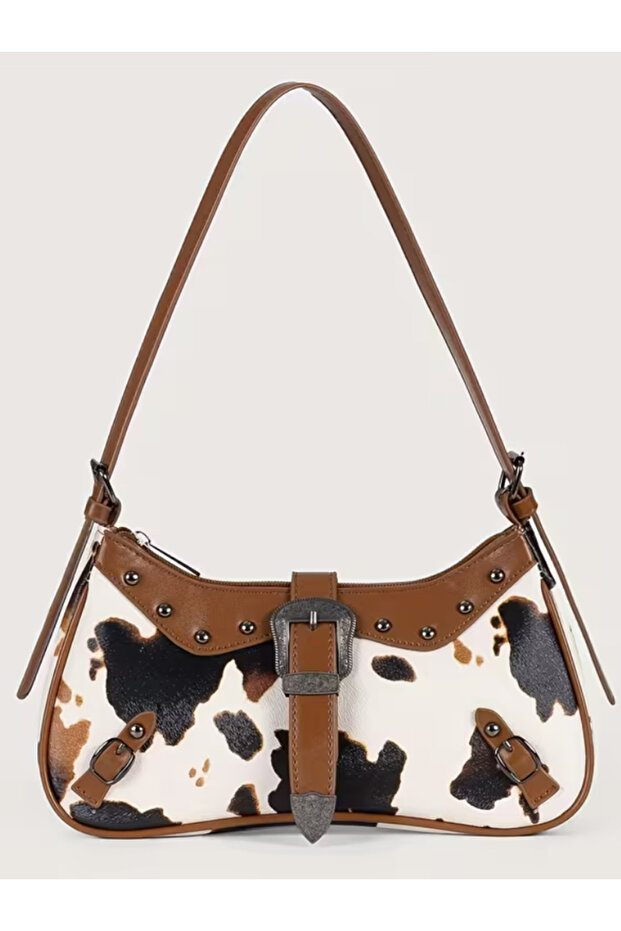 Cow Pattern Cowboy Bag - 1