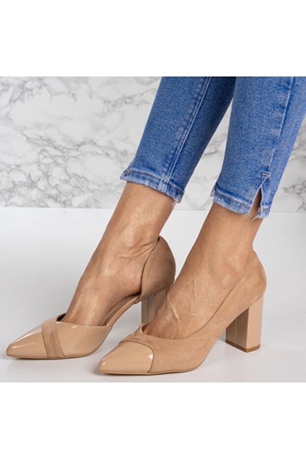 Saima elegant square heel shoes - 1