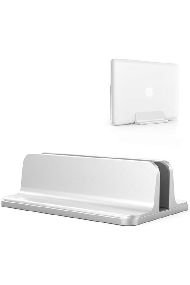 Vertical Laptop Stand,Desktop Aluminum Notebook Stand with Adjustable Dock Size, Fits All MacBook, S