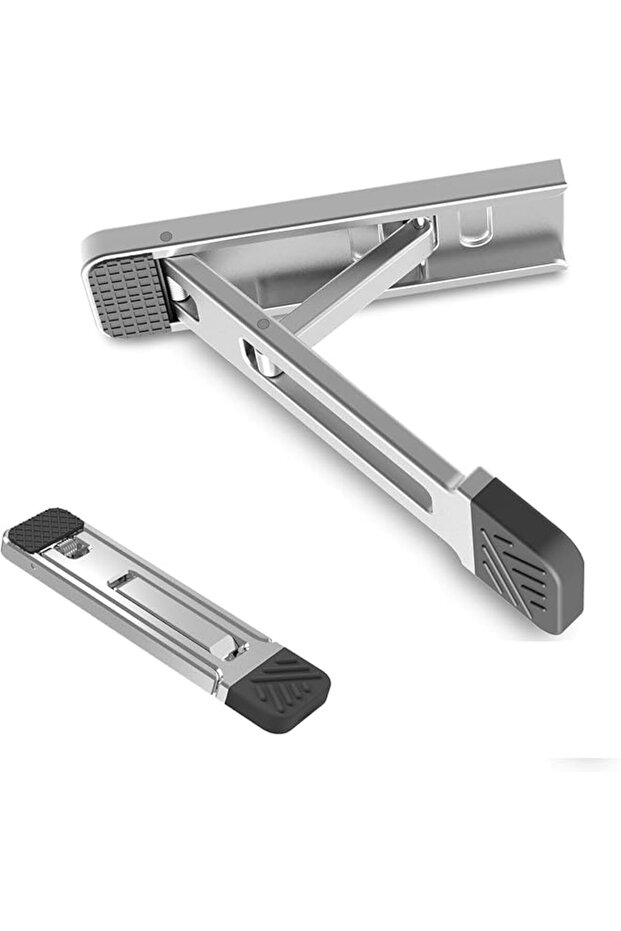 Portable Invisible Laptop Stand, 3 Adjustable Angles,Mini Aluminum Cooling Pad Keyboard Riser Ergono