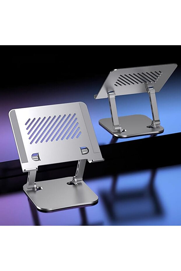 Adjustable Laptop Stand Modern | Strong For Desk Ergonomic Laptop Riser For Collaborative Work, Port