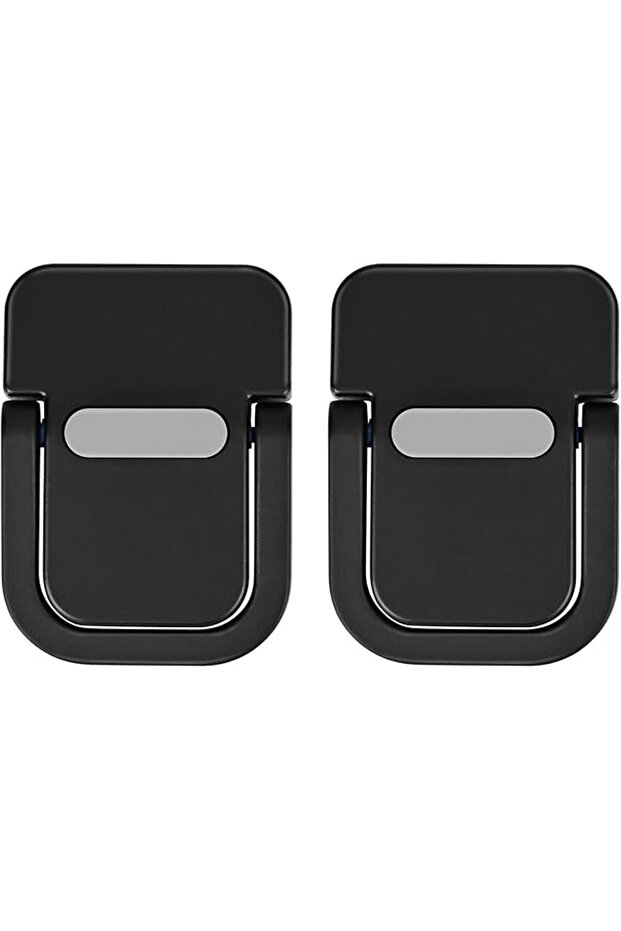 Portable Laptop Stand, 2-Pack, Aluminum Feet Lifter, Self-Adhesive Foldable Design, 12-17 Inch Compa