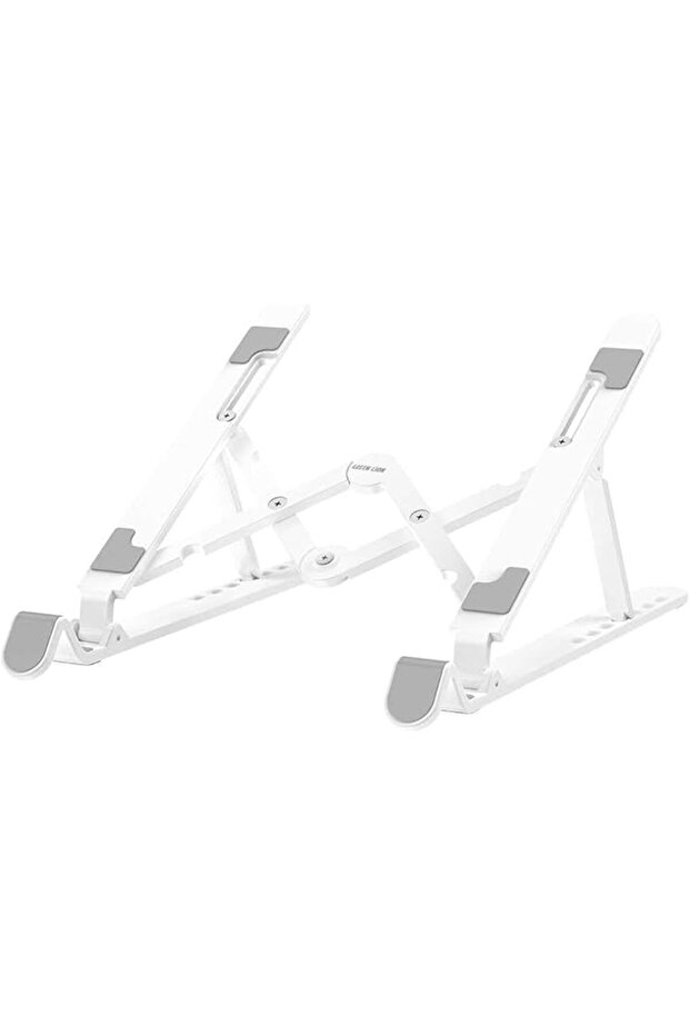 Folding Laptop Stand (7 Level Adjustments) - White