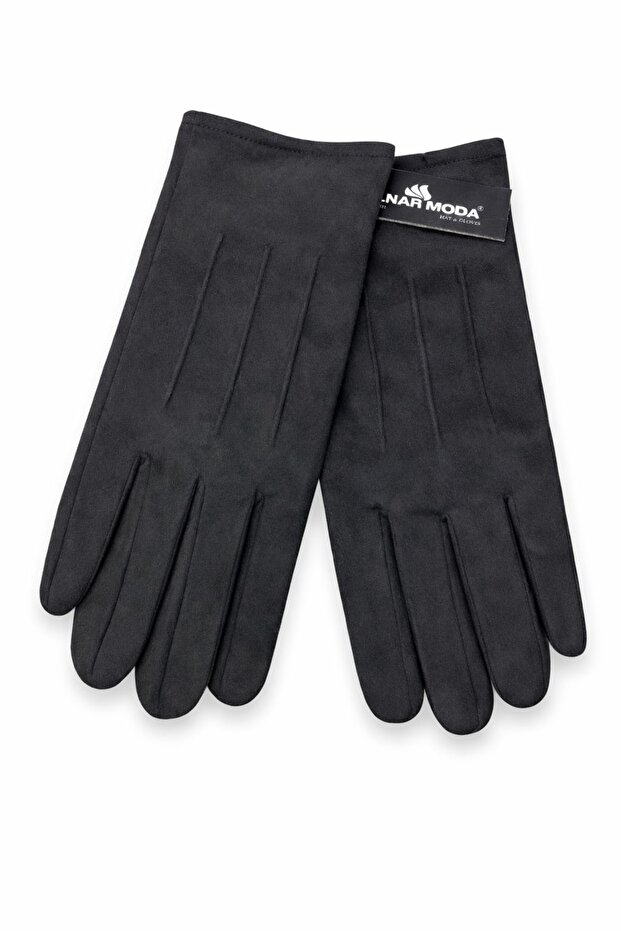 Erkek Süet Düz Eldiven - 1