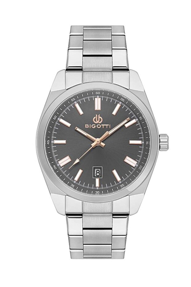 Bg.1.10568-4 Steel Plated Functions Active Metallic Men's Wristwatch