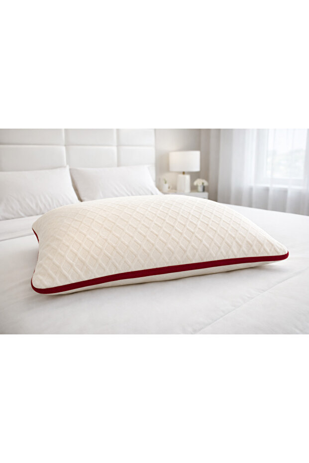 Soft Texture Viscose Cotton Pillow, Air-Conditioned Neck Support Pillow, Non-Sweating First-Class Bead Silicone.