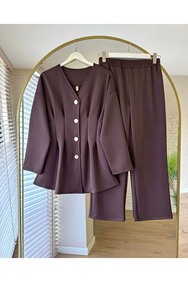 طقم ملابس إسلامية مكون من قطعتين (علوي وسفلي) - 2