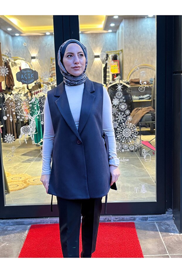 Yan yırtmaç yelek - 1