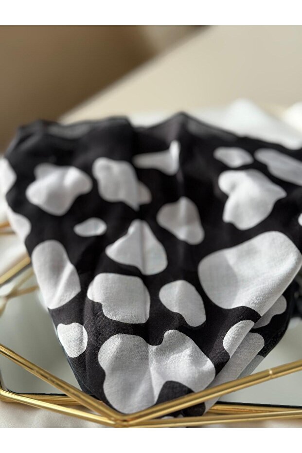 وشاح شيفون منقوش ملون - 2