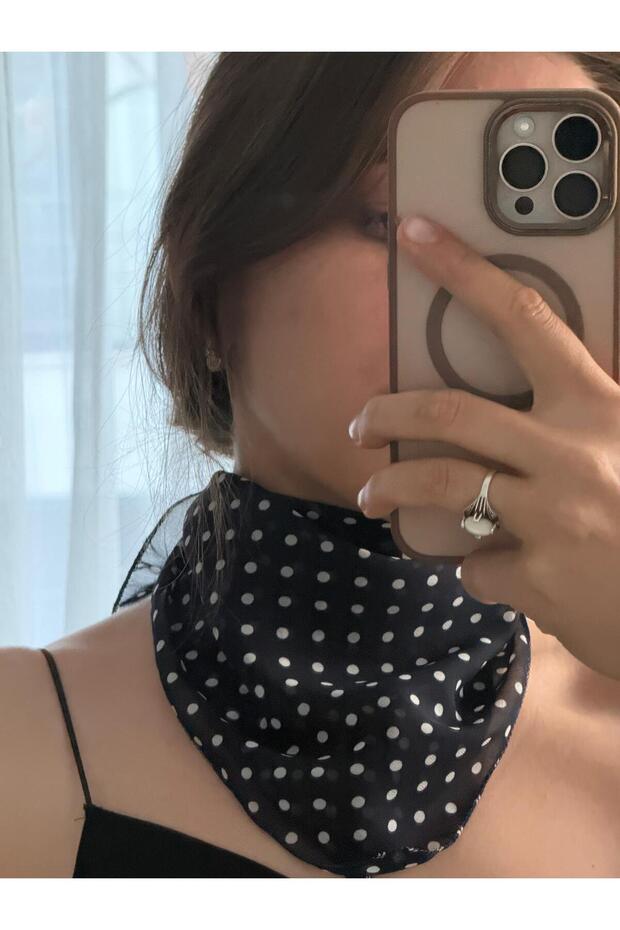 وشاح شيفون منقوش ملون - 1