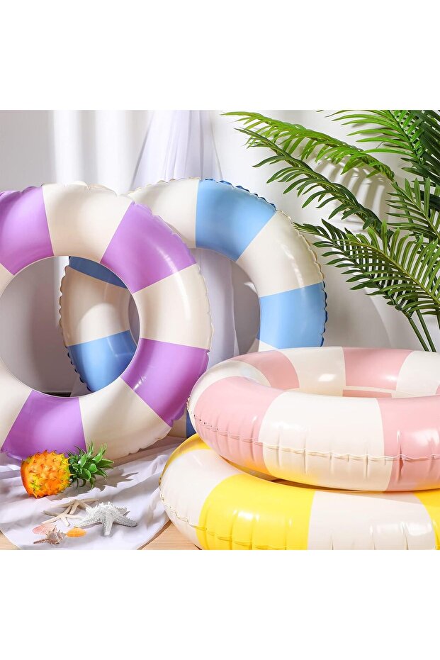 مجموعة عوامات حمام سباحة قابلة للنفخ - 4 قطع - 1