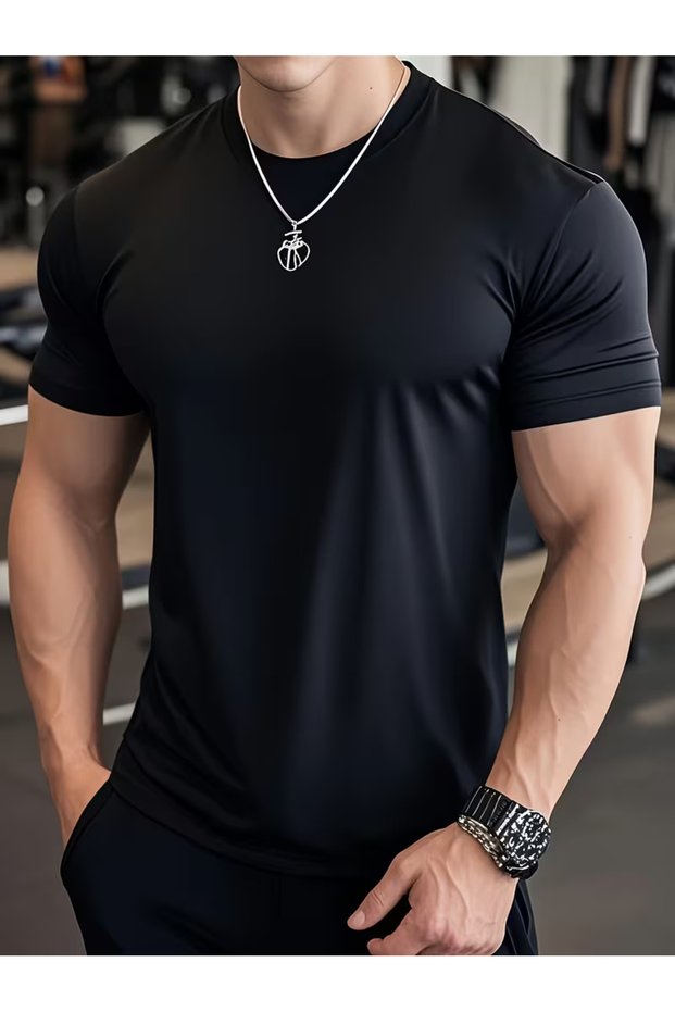 Unprinted Plain 100% Cotton Men's T-Shirt