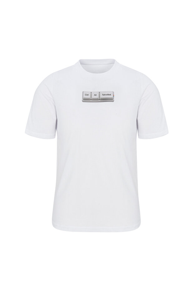 CTRL ALT BEYAZ TİŞÖRT - 1