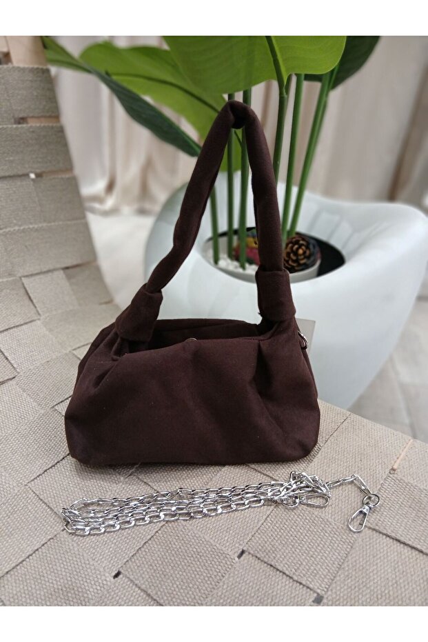 Suede Textured Soft Touch Mini Handbag - 1