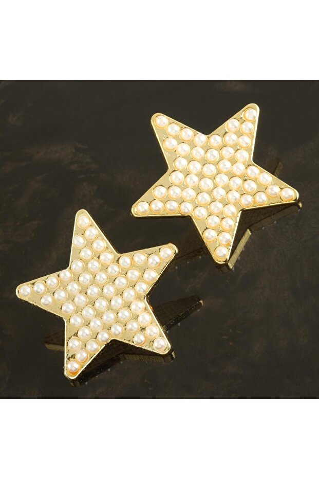 Sptrns Star (10115) Pearl Earring-Yellow