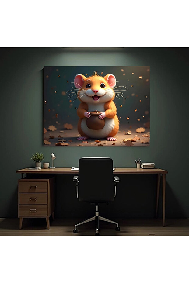 Tablou - hamster fericit - 1