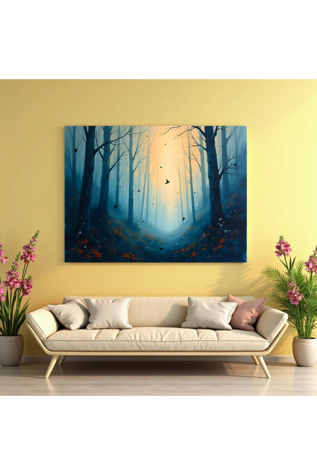 Tablou - Pădure seara - 2