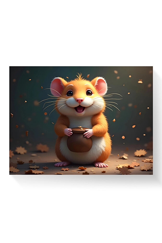 Tablou - hamster fericit - 2
