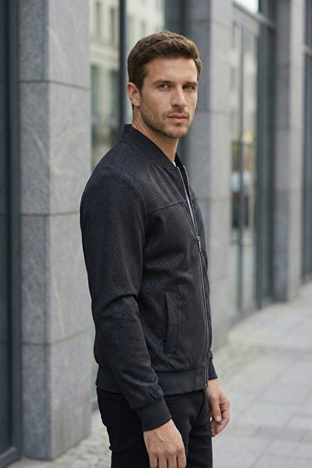 Men's Micro Textured Transitional Jacket - 3