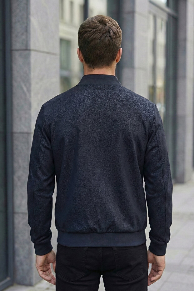 سترة رجالية ذات ملمس دقيق موسمي - 5