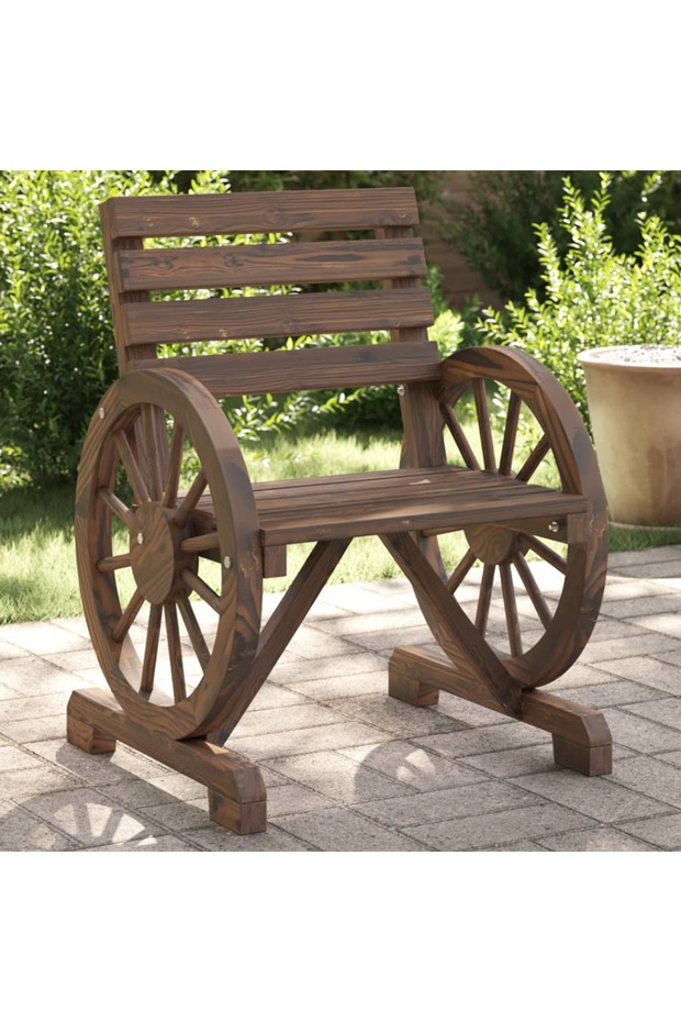 Garden Chairs 2 pcs 58x58x78.5 cm Solid Wood Fir