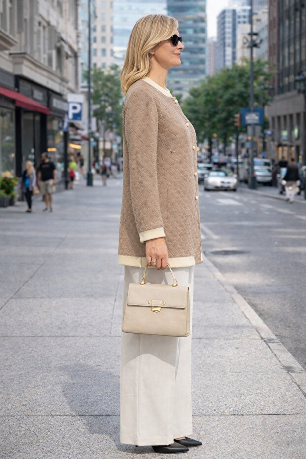 سترة بأزرار مزينة بالأحجار - 3