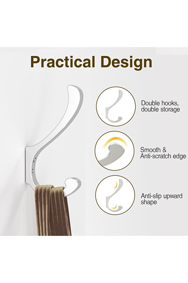 خطافات معاطف شديدة التحمل - 4