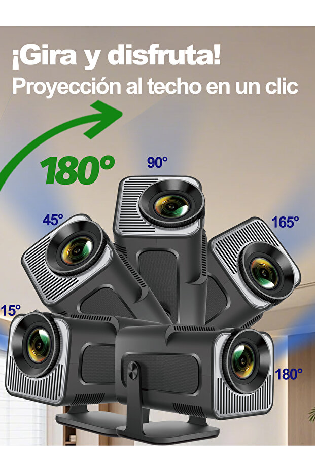 جهاز عرض ذكي يعمل بتقنية الواي فاي والبلوتوث ونظام أندرويد 11 - 4