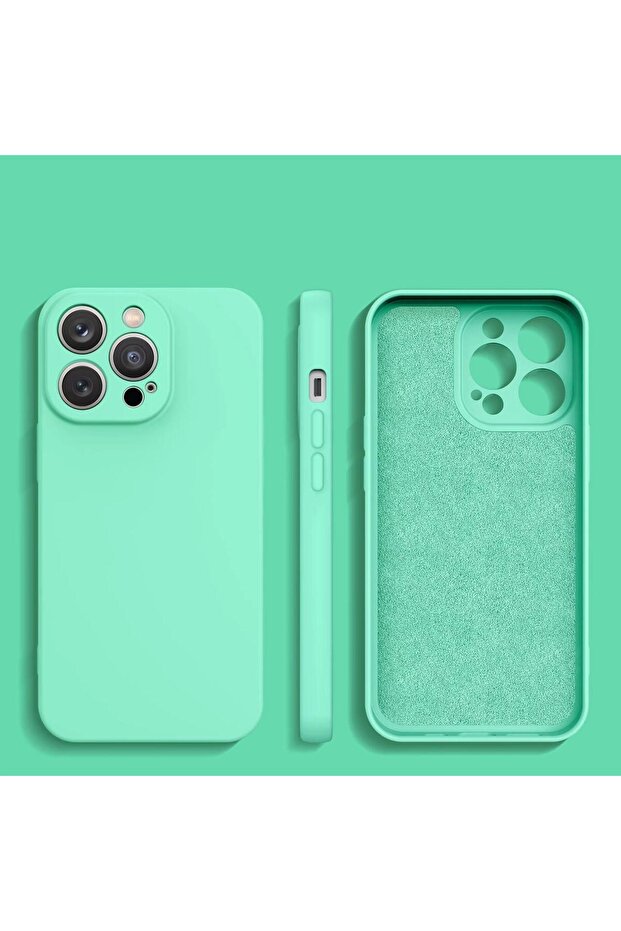 Mint Silicone Case for iPhone 14 Plus - Shockproof - 2