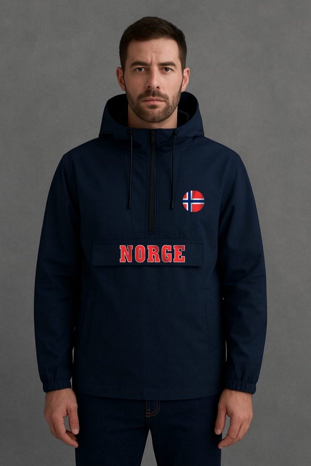 Norge Norway Half Zip Raincoat