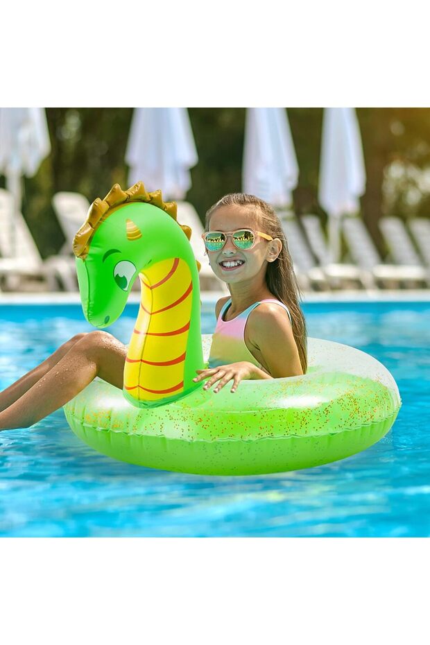 حلقة سباحة عملاقة قابلة للنفخ - 1