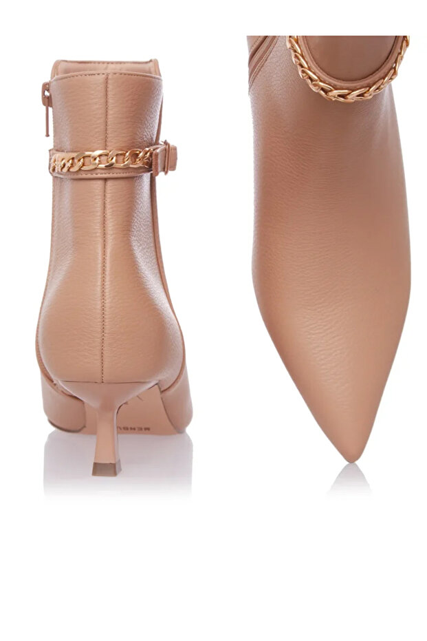 Botine Bej Toc Mic Comode Lant Marala - 7