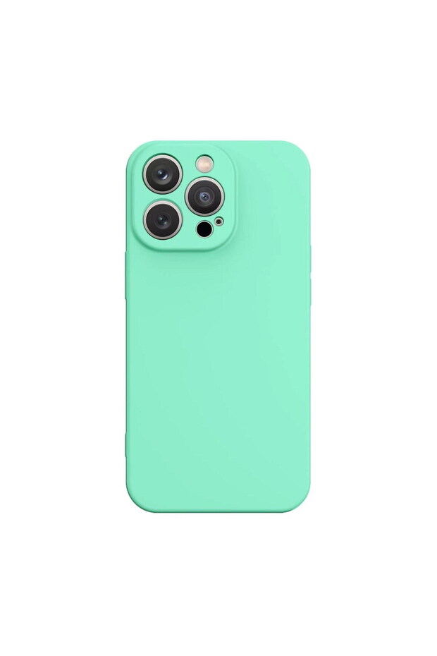 Mint Silicone Case for iPhone 14 Plus - Shockproof - 1