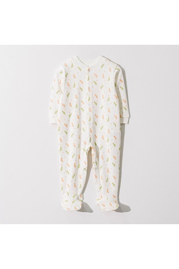 Branch Organic Cotton Baby Girl Romper
