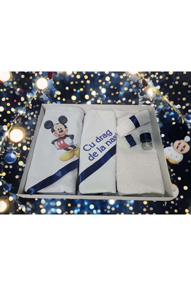 Set trusou botez BASIC - albastru inchis Mickey - 1