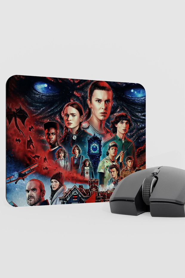 وسادة ماوس من المطاط غير قابلة للانزلاق من Stranger Things 2 V1 22X18 للألعاب