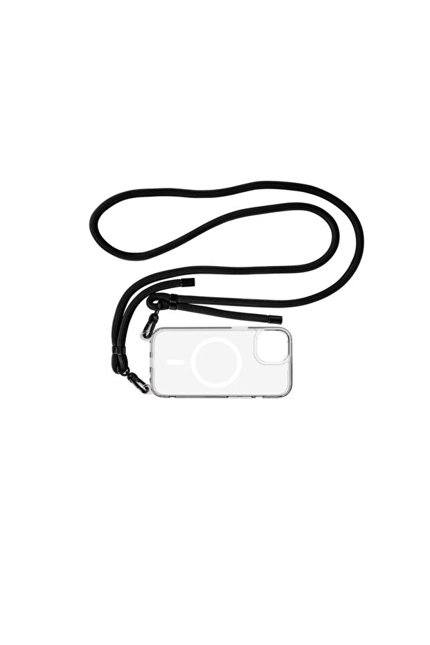 iPhone 15 MagSafe-Compatible Clear Lanyard Case - 1