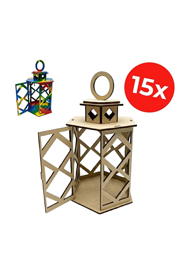 Ramadan Candlestick Handcrafted Set for Children | Disassembled Coloring and Assembling Game