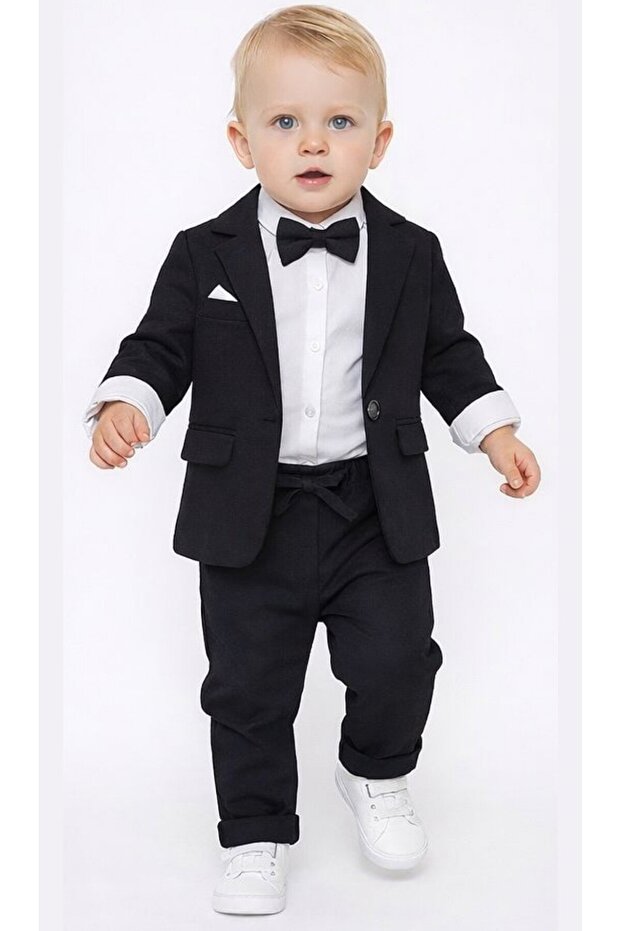 Baby Boy Classic Stylish Suit – with Bow Tie (3-24 Months)