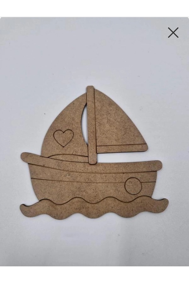 15 Pieces Cute Ship Wooden Painting School DIY Activity Activity Art 15 cm X 14 cm